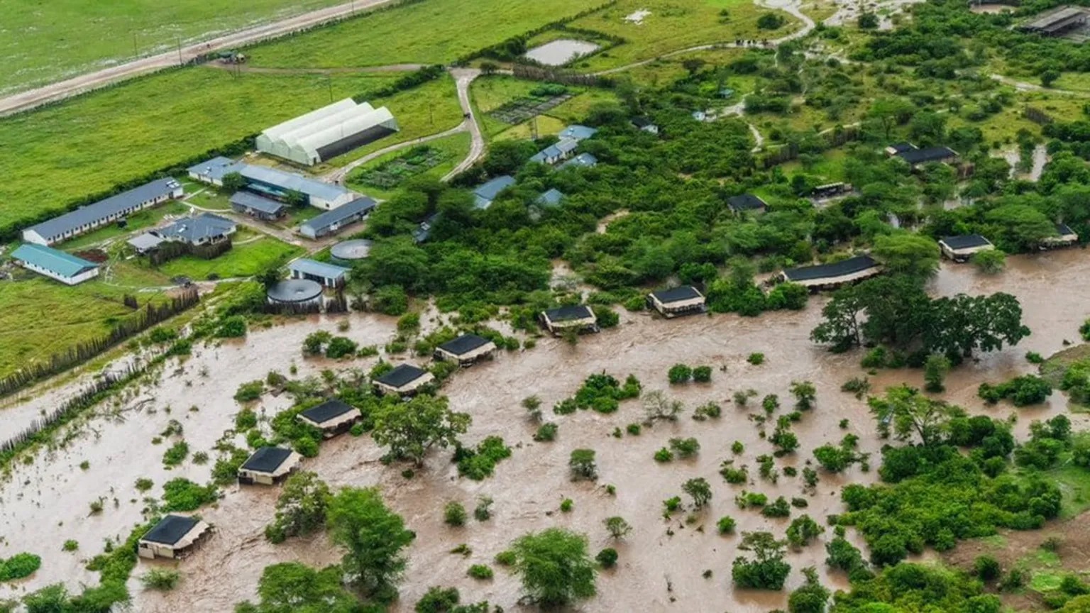 Masai mara floods in Kenya